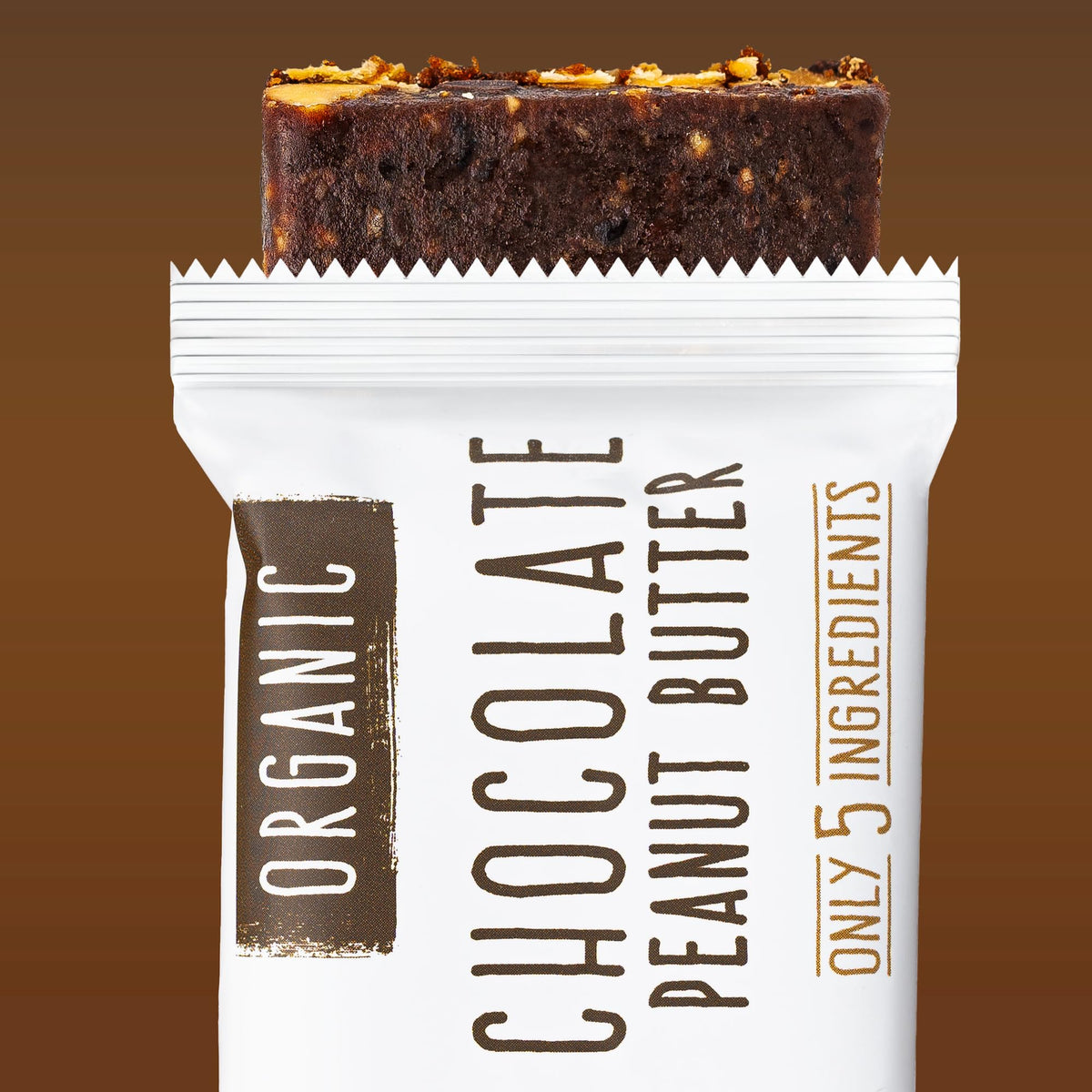 JONESBAR (Chocolate Peanut Butter, 4 Count (Pack of 1)), USDA Organic Fruit & Nut Bar, Non-GMO, Kosher, Vegan, Gluten Free, Simple Snack Bar