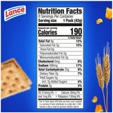 Lance Sandwich Crackers, Whole Grain Cheddar Cheese, 8 Ct Box