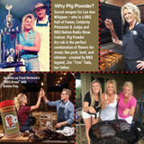 Trim Tabb’s Pig Powder Premium BBQ Barbecue Rub & Seasoning 4 Pk (48 oz) + Guide & Keychain Bottle Opener (6 Items)!