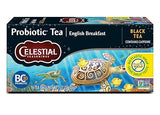 Celestial Seasonings Probiotic English Breakfast Black Tea 16 Count