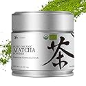 Chaism Ceremonial Grade Matcha Green Tea Powder - Premium First Harvest USDA Organic Gluten-Free Vegan, 100% Pure Unsweetened No Additives, 1.06oz Tin