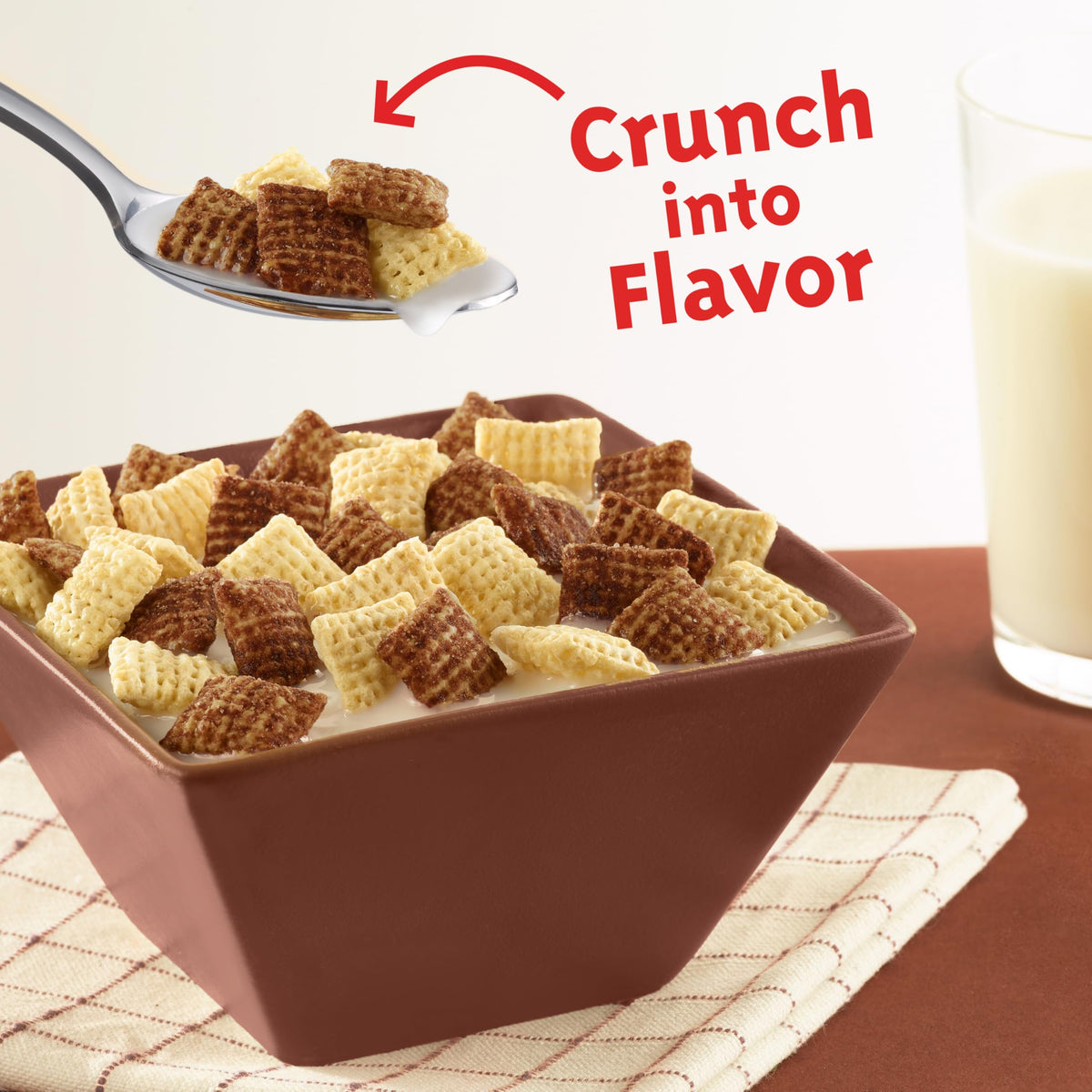 Chocolate Chex Cereal, Gluten Free Breakfast Cereal, Made with Whole Grain, 12.8 oz