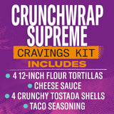 Taco Bell Crunchwrap Supreme Cravings Kit, 22.6 oz Box
