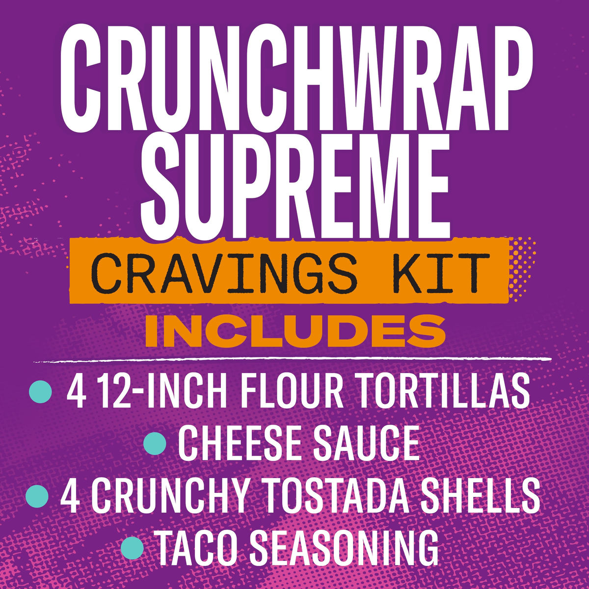 Taco Bell Crunchwrap Supreme Cravings Kit, 22.6 oz Box