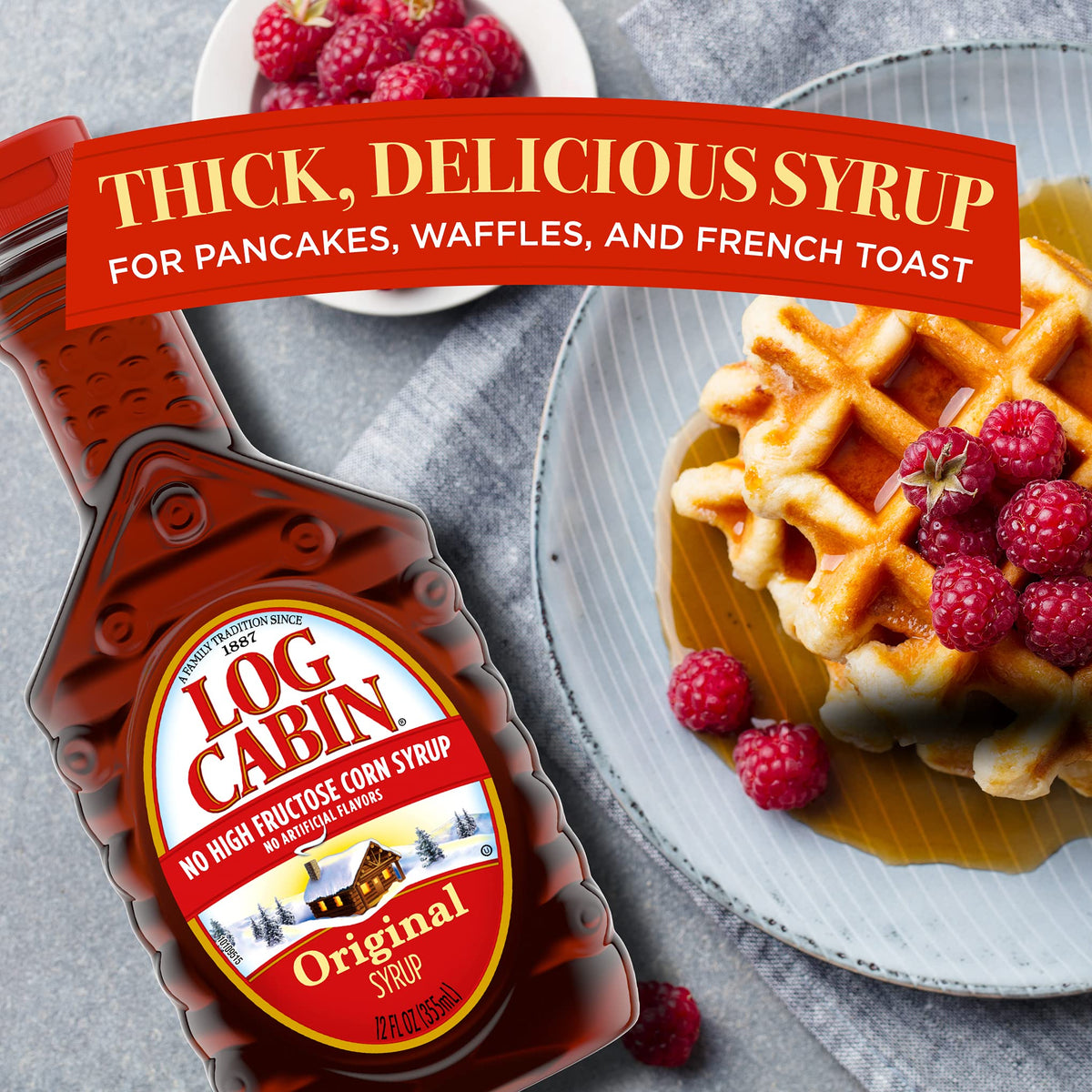 Log Cabin Original Pancake Syrup, 12 Fl oz