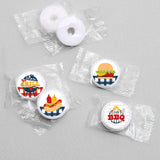 Fire Up the Grill Party Favors - Round Candy Stickers - 108pc