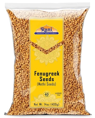 Rani Fenugreek (Methi) Seeds Whole 14oz (400g) Trigonella foenum graecum ~ All Natural | Vegan | Gluten Friendly | Non-GMO | Kosher | Indian Origin