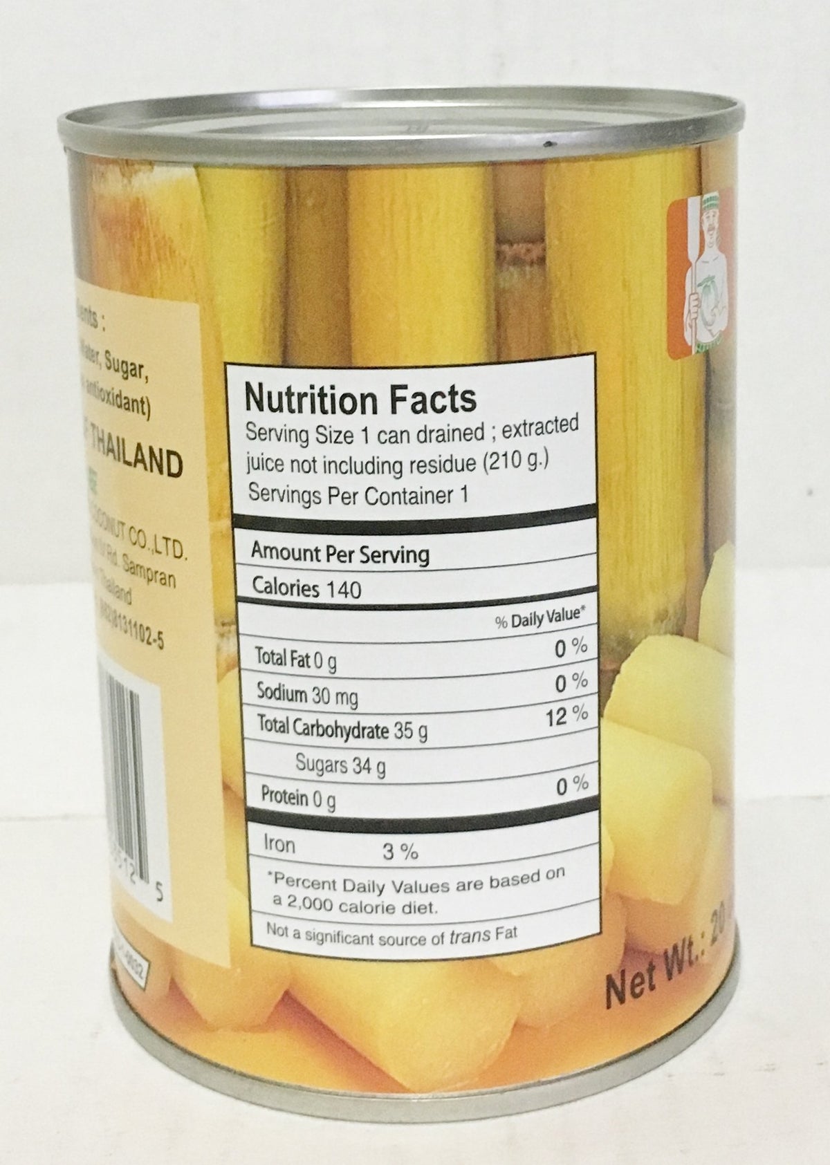 Chaokoh Sugar Cane in Syrup
