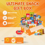 Snack Box Variety Pack (120 Count) - Bulk Snacks Variety Pack for Adults, Kids and Teens - Chips, Cookies and Bars - Graduation Gift, Office Snacks