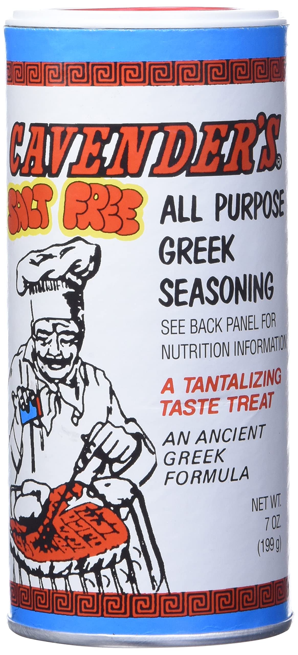 Cavenders, Seasoning Greek Salt Free, 7 Ounce