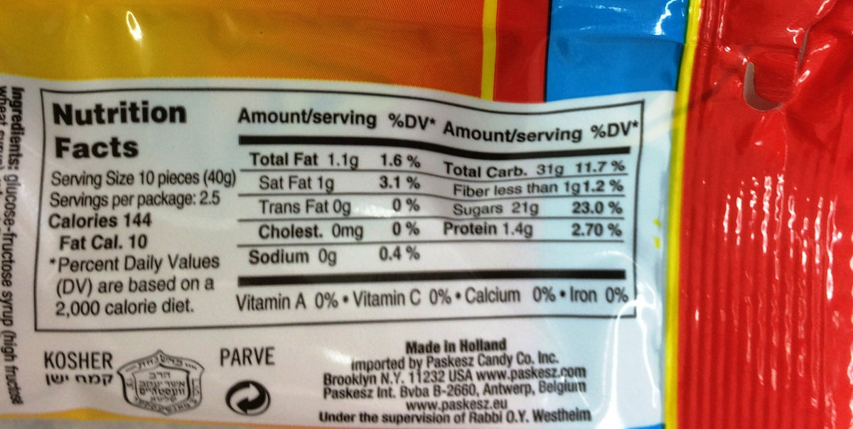 Paskesz Lasso Intensely Flavored Strawberry Laces 3.5 Oz. Pk Of 3.