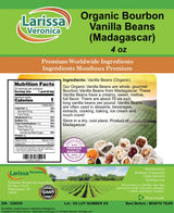 Organic Bourbon Vanilla Beans (Madagascar) (4 oz, ZIN: 526059)