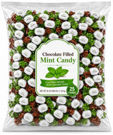 Chocolate Filled Mint Hard Candy - 25 lb (Approx. 2100 pieces)