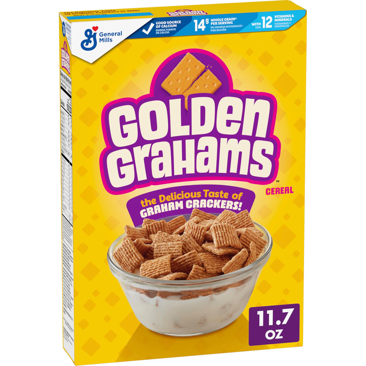 Golden Grahams Breakfast Cereal, Graham Cracker Taste, Made with Whole Grain, 11.7 oz