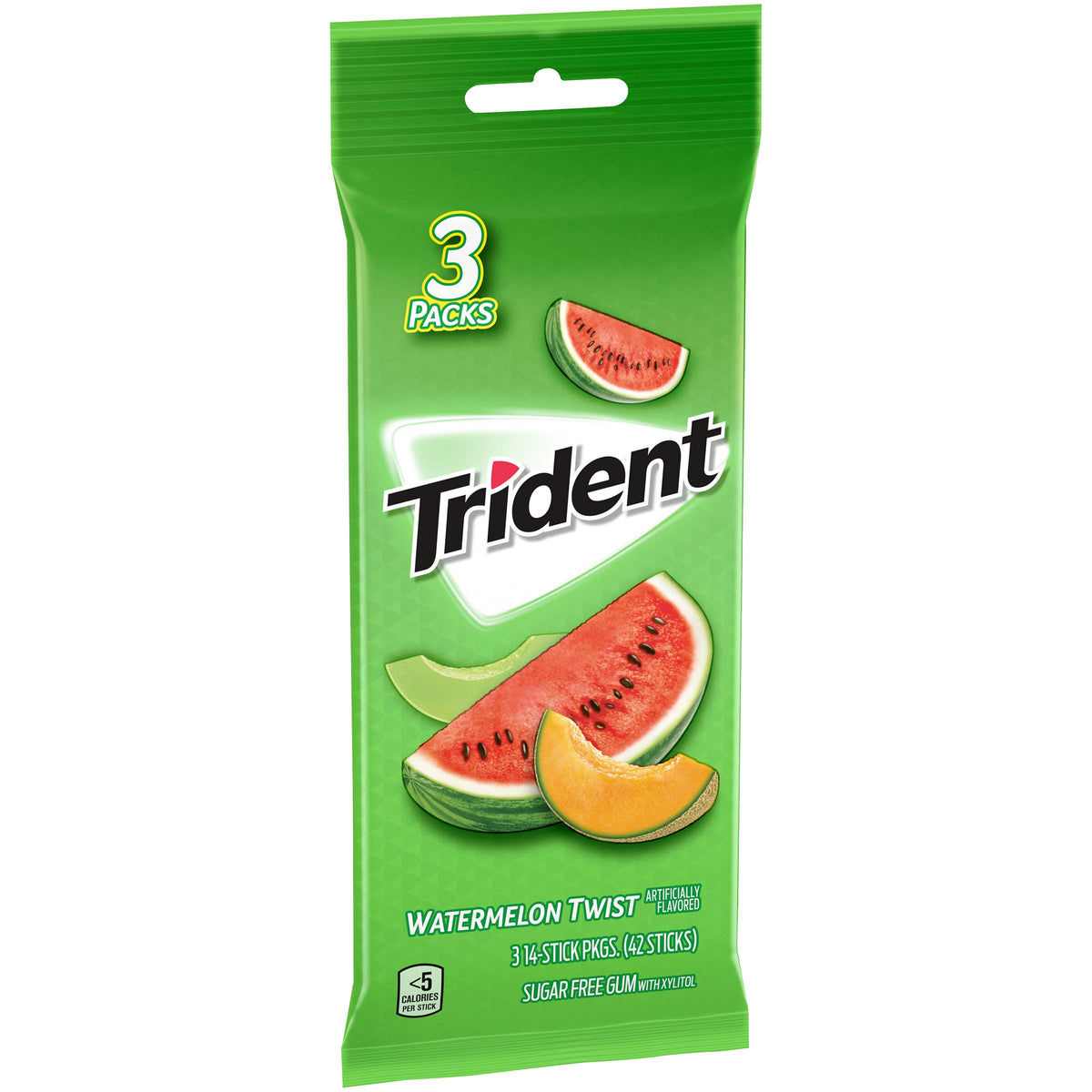 Trident Sugar-Free Chewing Gum, Watermelon Twist Flavor, 42 Count (Pack of 1)