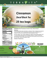 Cinnamon Decaf Black Tea (25 tea bags, ZIN: 530154)