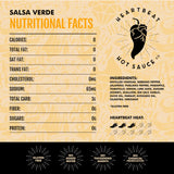 Heartbeat Hot Sauce Co. | Salsa Verde, 6 oz. 6 pack