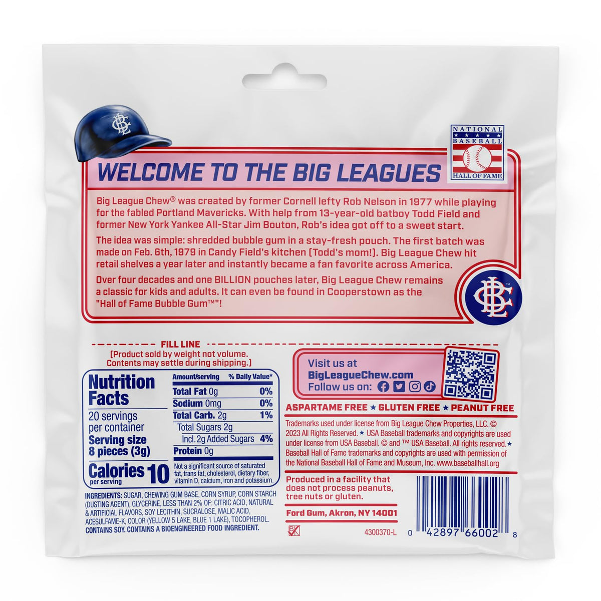 Big League Chew Swingin' Sour Apple Bubble Gum - Tart & Tangy Apple Flavor Burst | Ideal for Baseball Games, Teams, Concessions, Parties, and More |