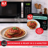 KJ Poultry Kosher Parve Ready Meals - Eggplant Parmesan, MRE Meals Ready to Eat, Halal, (1 Pack) Prepared Entree Fully Cooked, Shelf Stable Microwave