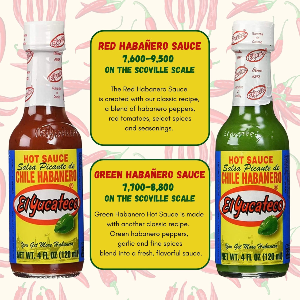 El Yucateco Hot Sauce Variety Pack - 6 Flavor