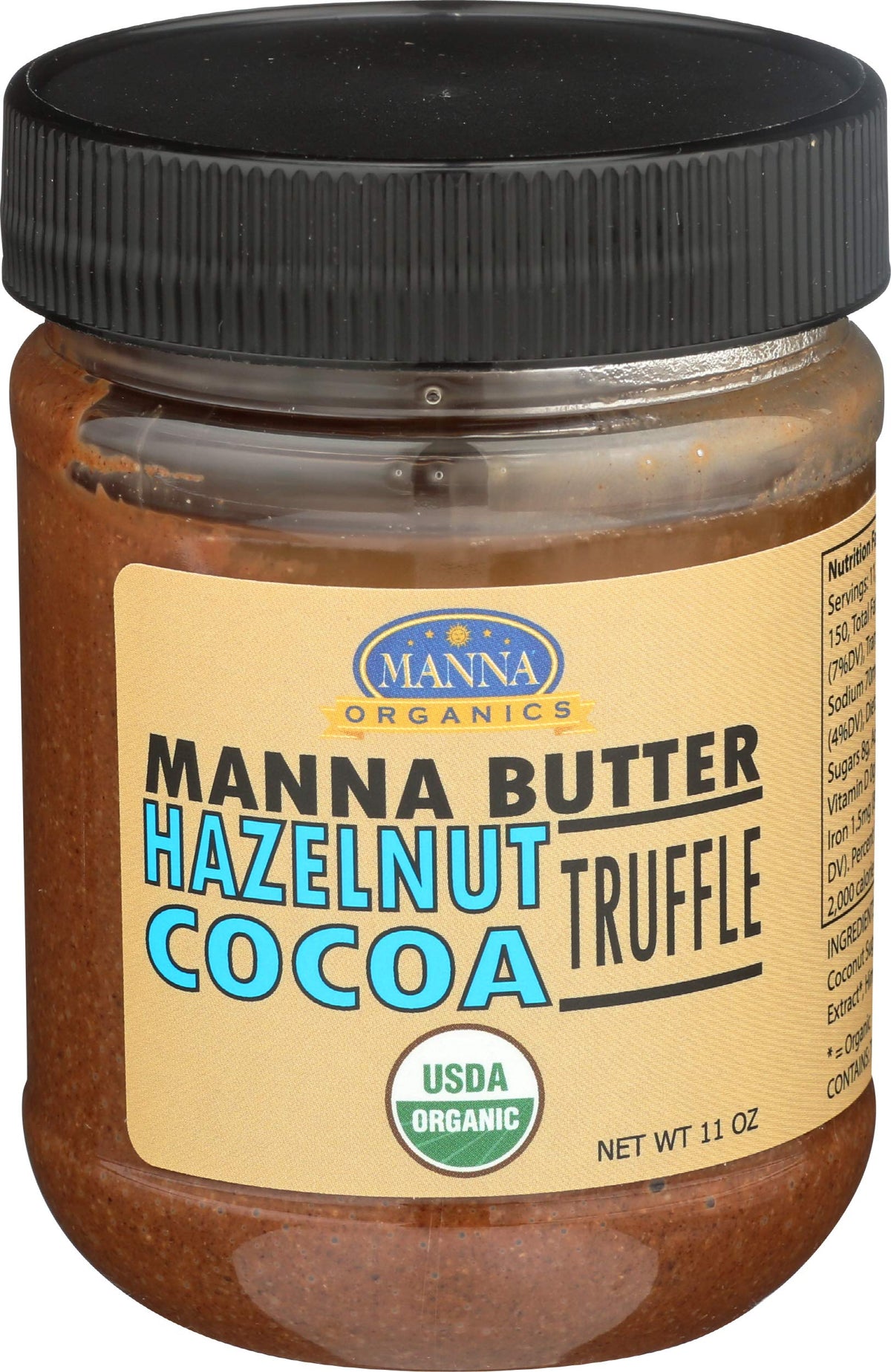 Manna Organics Manna Butter Hazelnut Cocoa Truffle, 11 ounce
