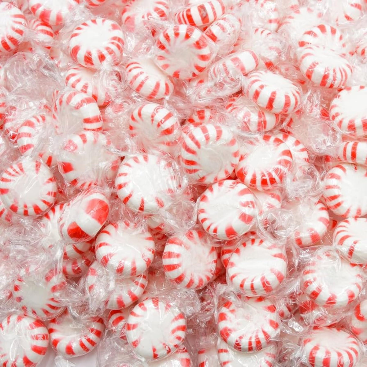 American Old Fashioned Peppermint Starlights Mints Hard Candy Discs Individually Wrapped Bulk 6 Lb's 450+ pcs (96-Oz)