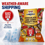 Candyman Candy Variety Pack, Bulk Candy & Chocolate, 15 lb