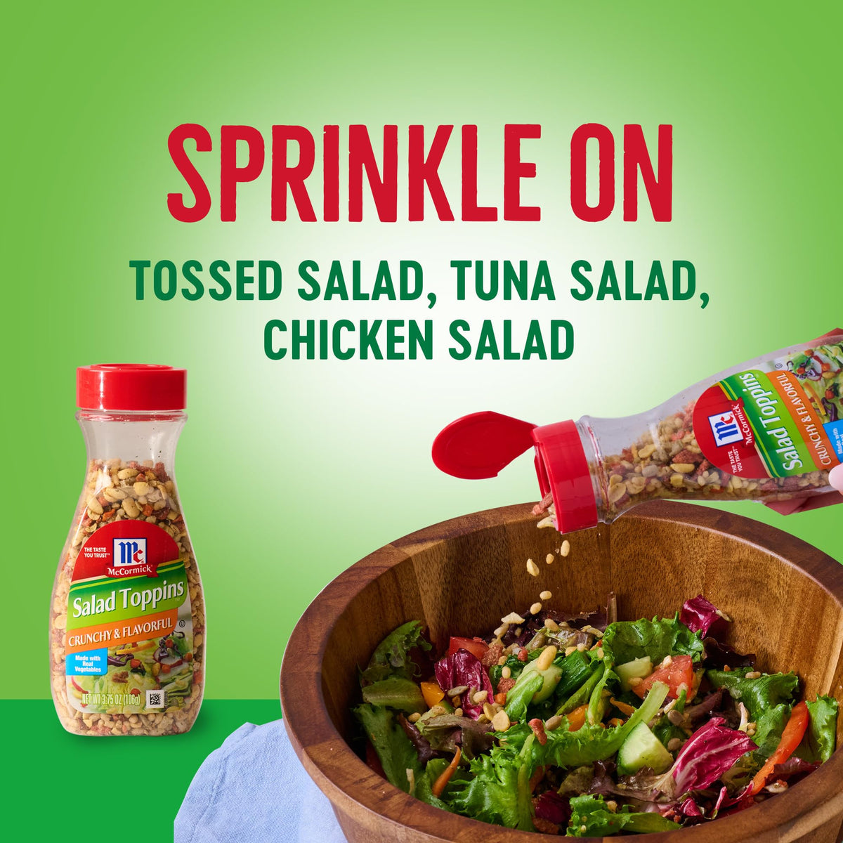 McCormick Salad Toppins Crunchy & Flavorful, 3.75 oz