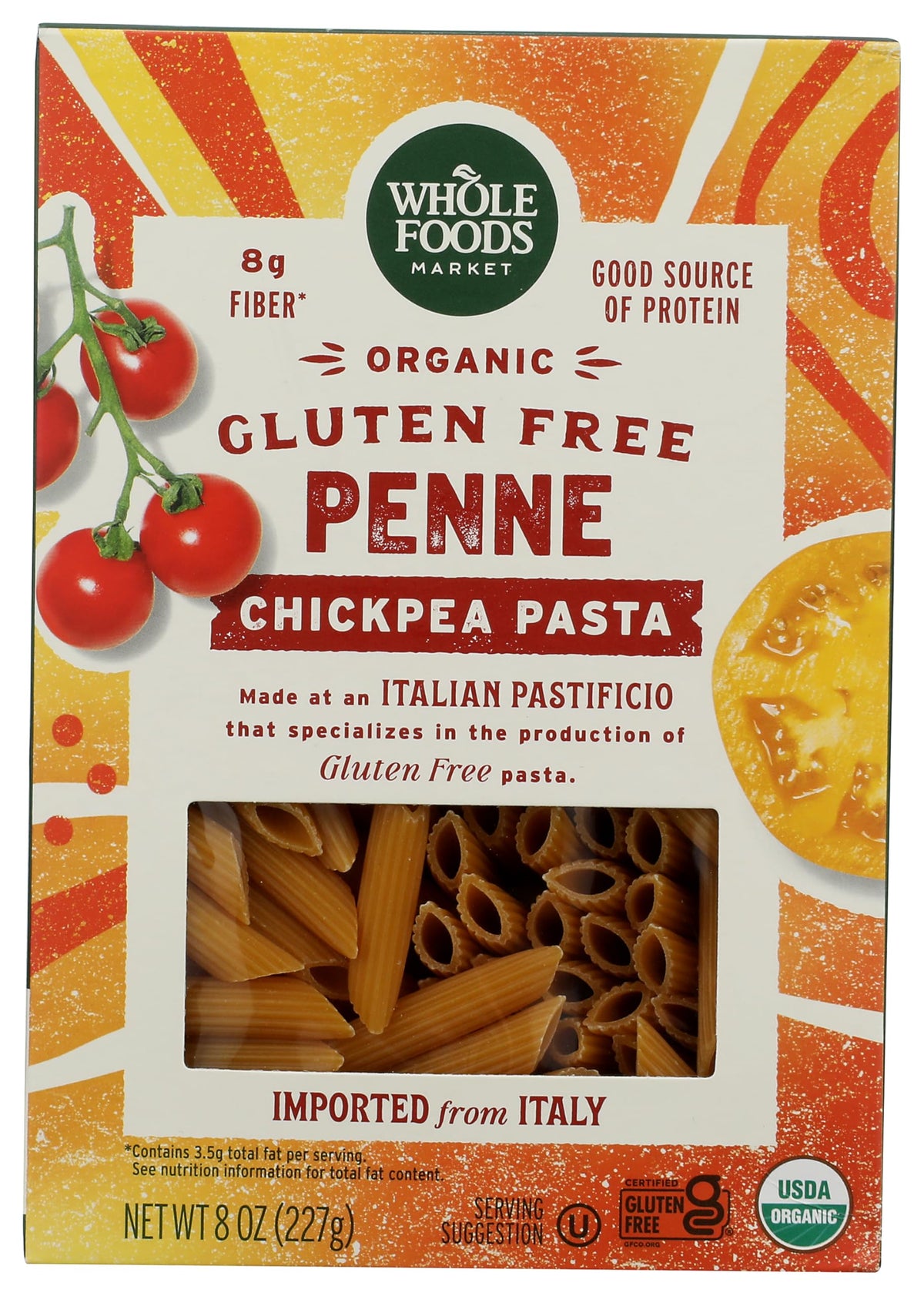Whole Foods Market Organic Penne Chickpea Pasta, 8 Ounce