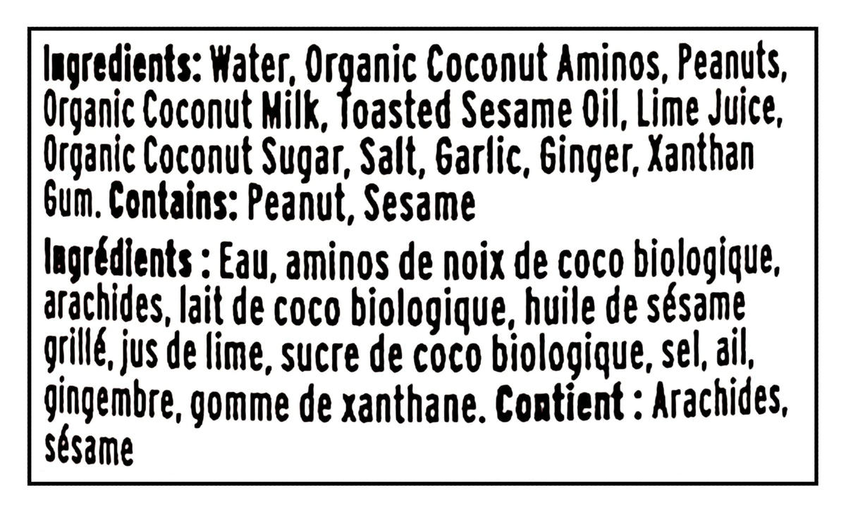 Naked Peanut Sauce, 296 ML