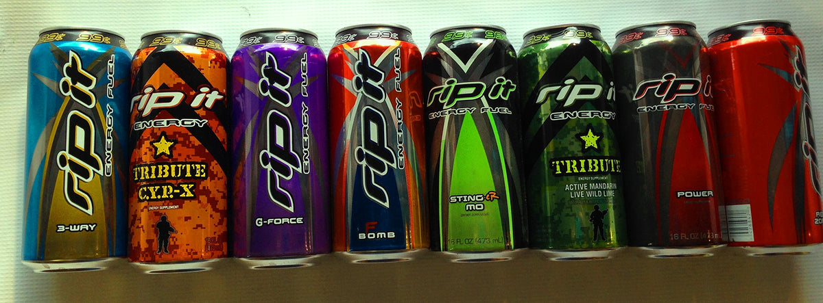 Rip It Energy Drink Variety, 16 oz (16 Cans)
