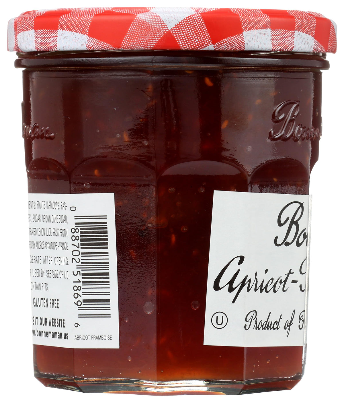 Bonne Maman, Preserves Apricot Raspberry, 13 Ounce