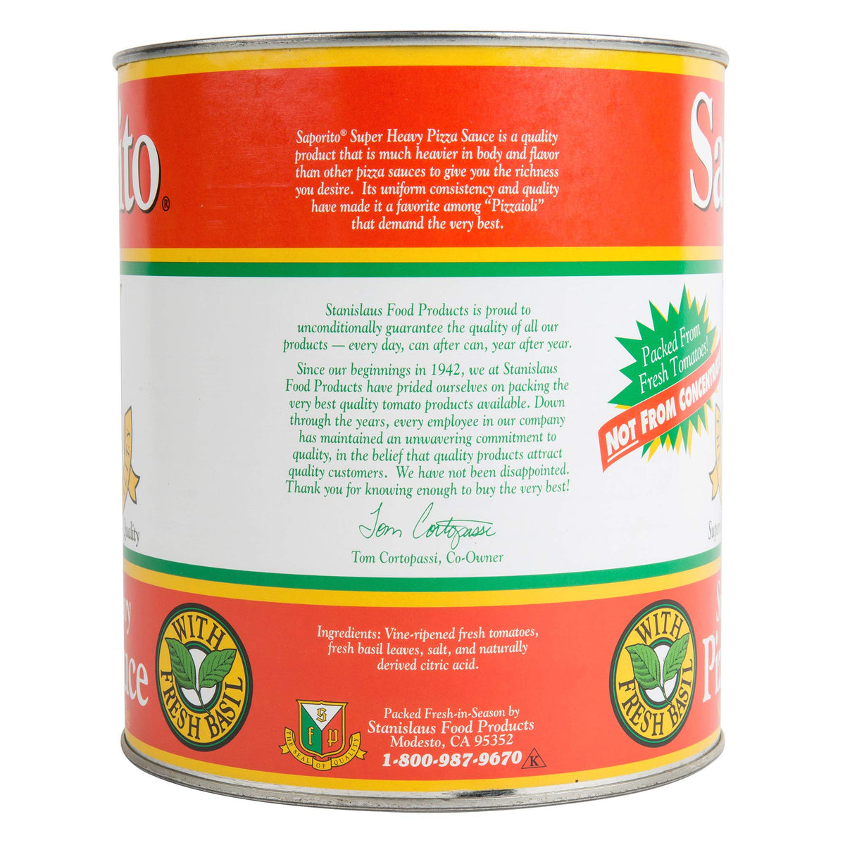 Saporito Pizza Sauce #10, Pack of 6