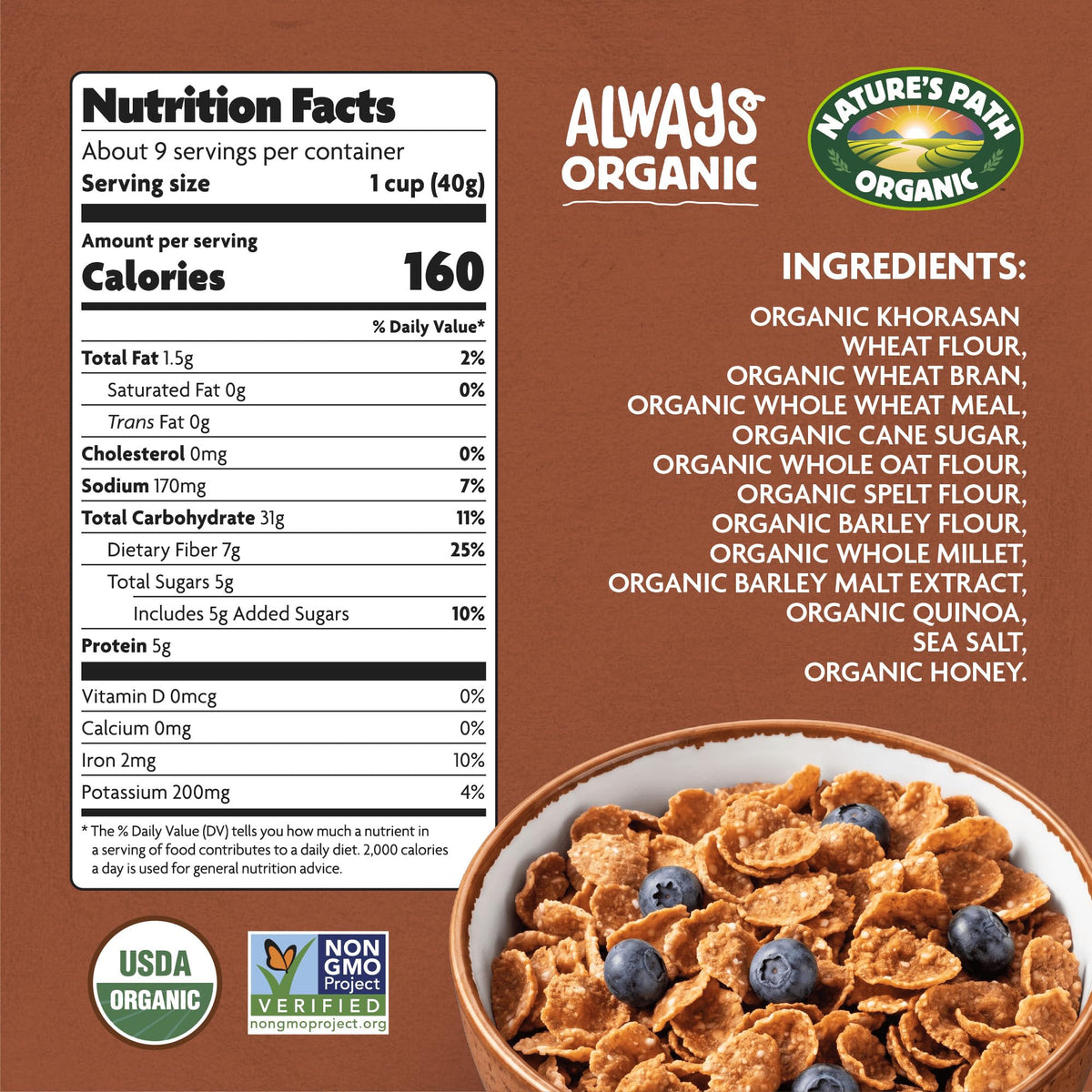 Nature's Path, Heritage Heirloom Whole Grains Cereal, 13.25 oz