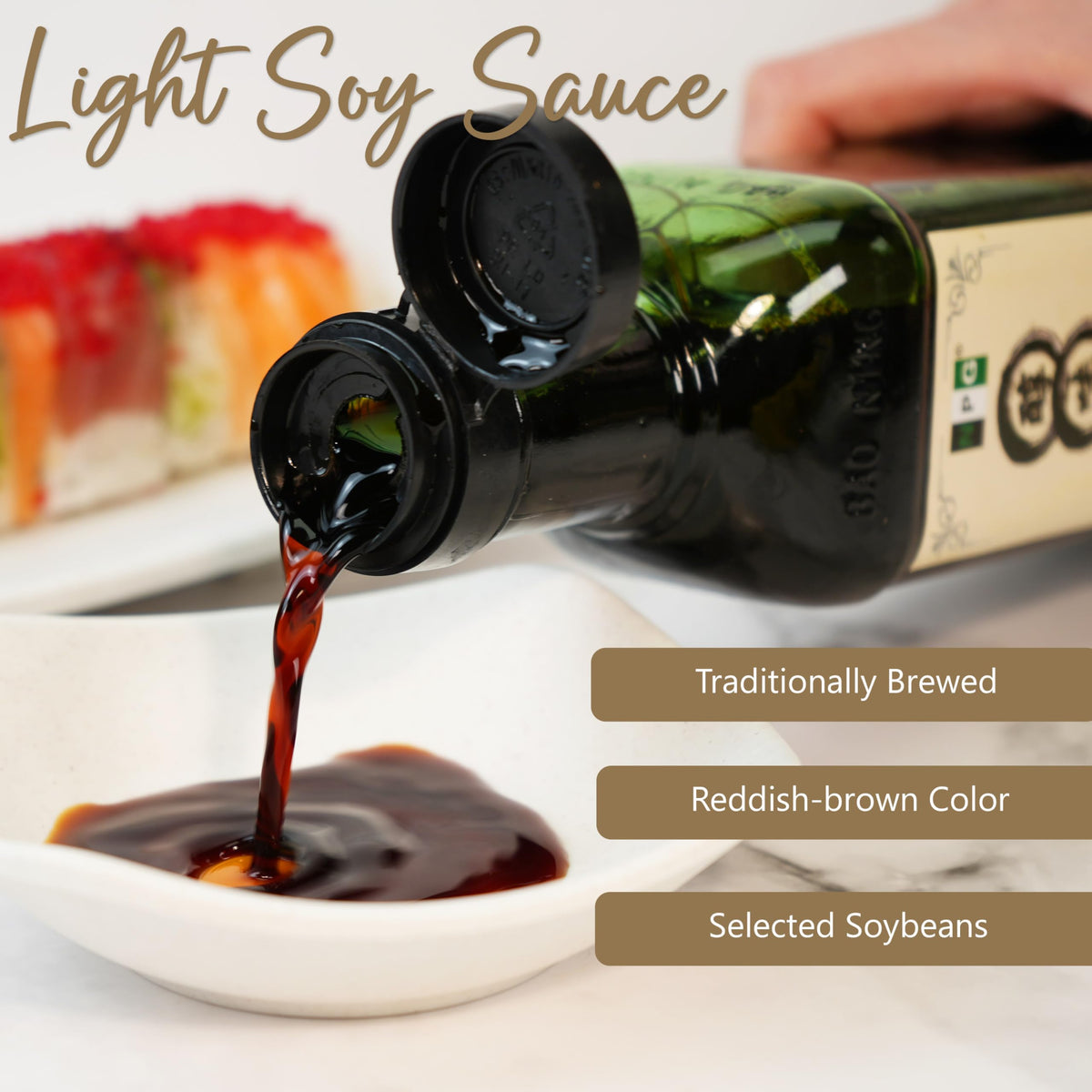 NPG Light Soy Sauce 16.9 fl oz (Pack of 2), All Purpose Asian Seasoning