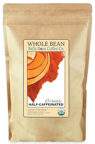 Organic Half-Caff, 12 oz. Whole Bean, Medium Roast, 1 Bag