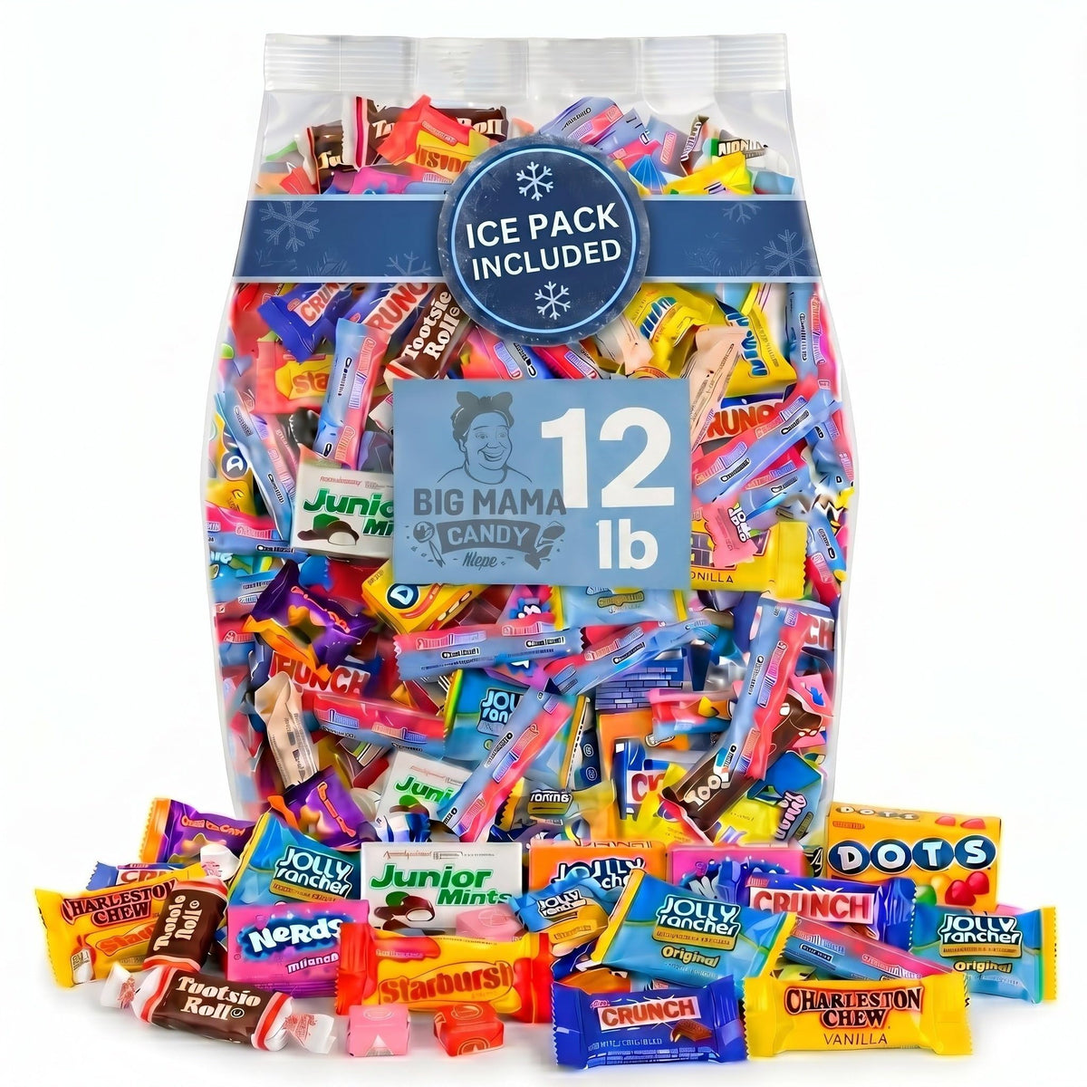 Big Mama Candy Bulk Assorted Gummy Sour Chocolate Mix 12 lb