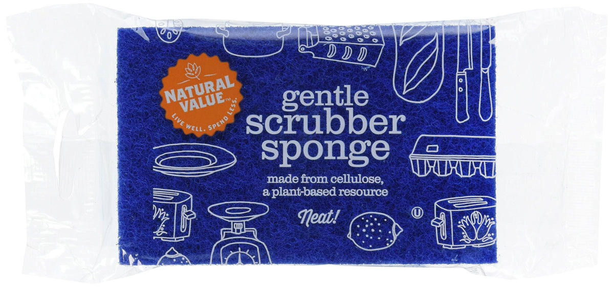 Natural Value Gentle Scrubber Sponge (Pack of 24)