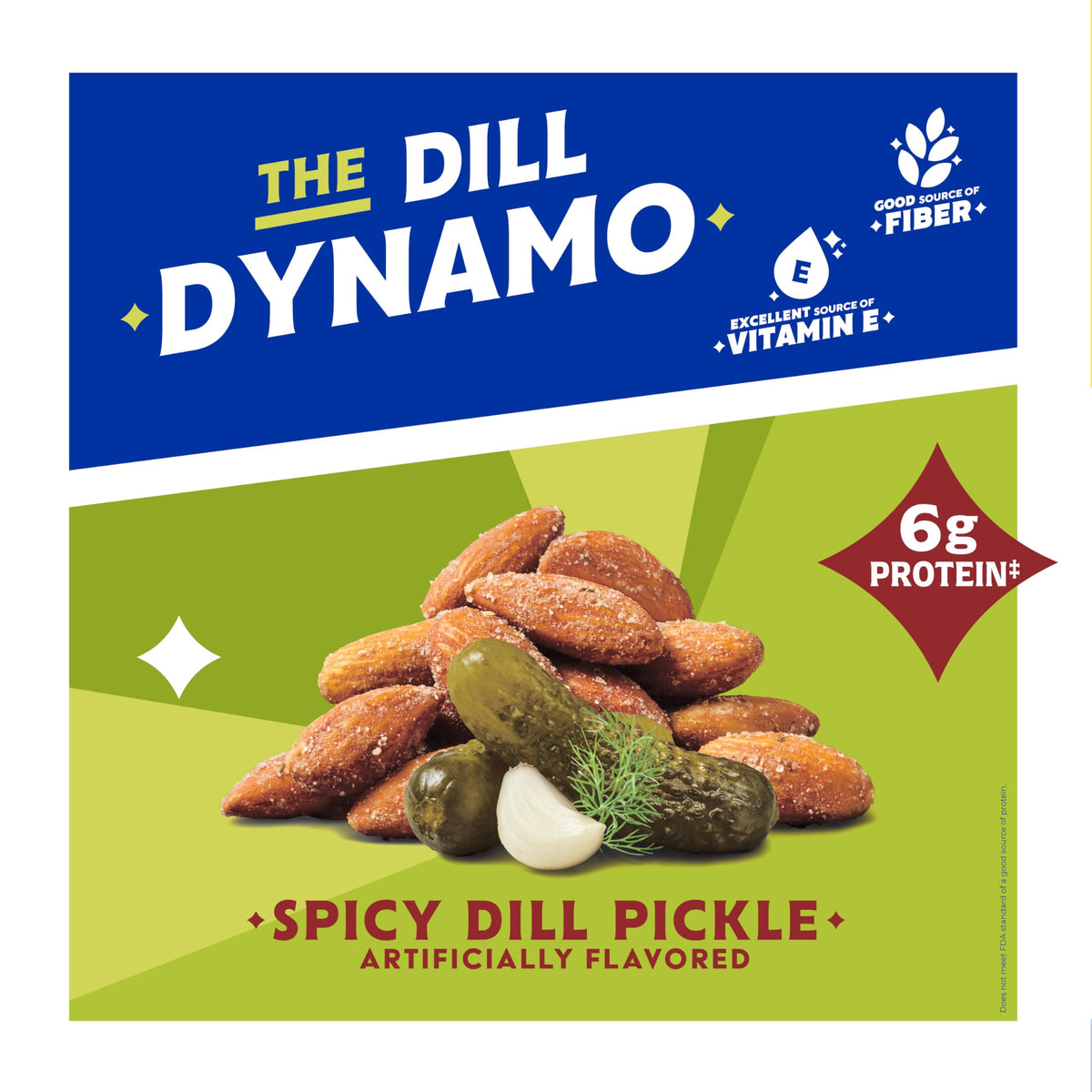 Blue Diamond Almonds Spicy Dill Pickle Flavored Snack Nuts, 6 Oz Resealable Can (Pack of 1)