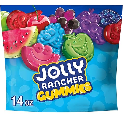 JOLLY RANCHER Gummies Assorted Fruit Flavored Candy Bag, 14 oz