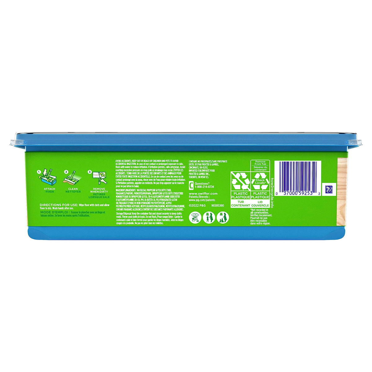 Swiffer Heavy Duty Mop Wet Multi-Surface Cloth Refills for Floor Mopping and Cleaning, Hardwood Floor Cleaner, 20 count