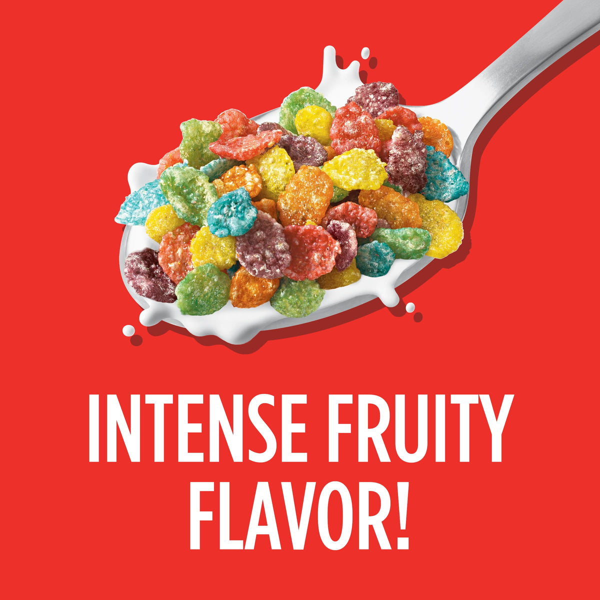 Fruity Pebbles, Breakfast Cereal for Kids, Made with Sweetened Puffed Rice, 11 Ounce