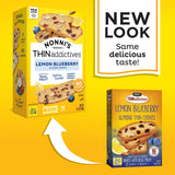 Nonni's THINaddictives Almond Thin Cookies - 3 Boxes Lemon Blueberry Cookie Thins - Almond Cookies - Sweet Crunchy & Chewy - Biscotti Individually