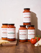 Carlino's Signature Pomodoro Sauce | Made with All-Natural Ingredients | Preservative Free | Vegan, Gluten Free, Small Batch, 24 Fl Oz (Pack of 4)