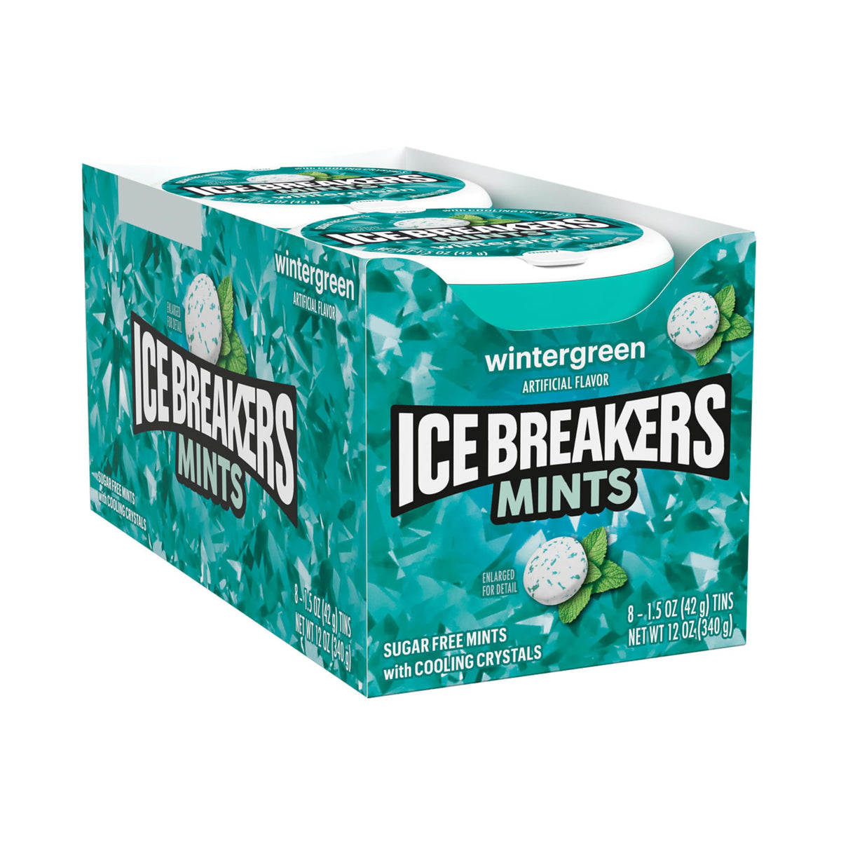 ICE BREAKERS Wintergreen Sugar Free Mints Tins, 1.5 oz (8 Count)
