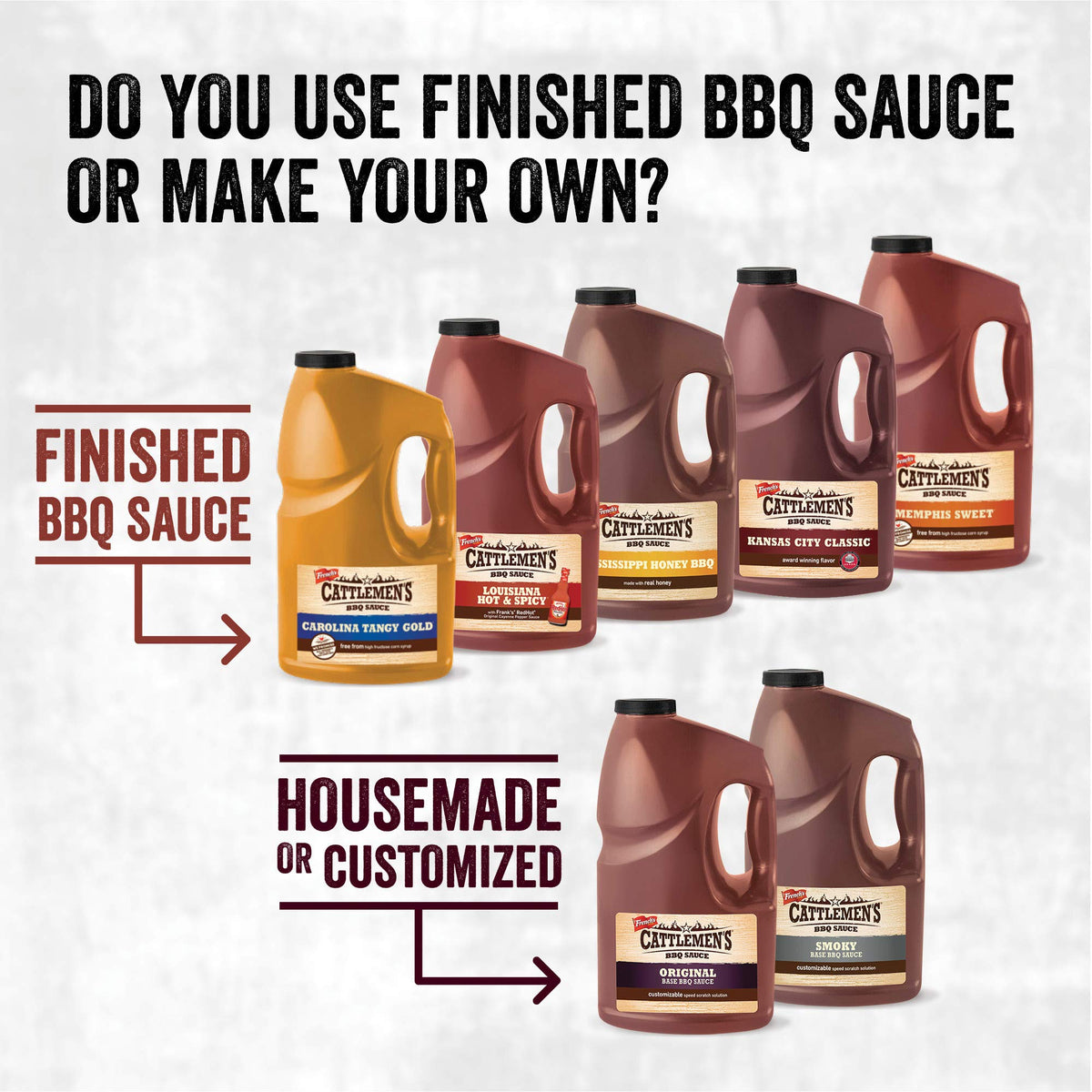 Cattlemen's Carolina Tangy Gold BBQ Sauce, 1 gal - One Gallon Bulk Container of Tangy Gold Barbecue Sauce Blend of Creamy Mustard, Sweet Molasses,