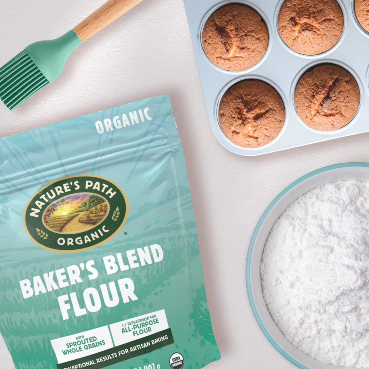 Nature's Path Organic Baker's Blend Flour, 32 oz (Pack of 1), Non-GMO