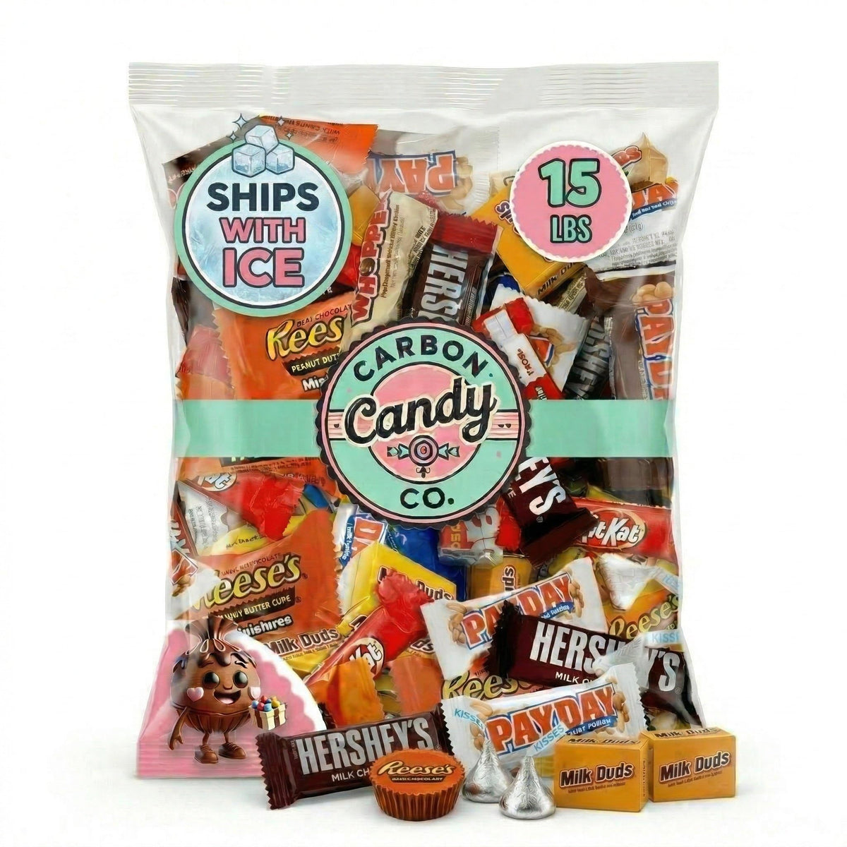 Chocolate Candy Variety Pack, 15 Lb - Mini Bars, Individually Wrapped