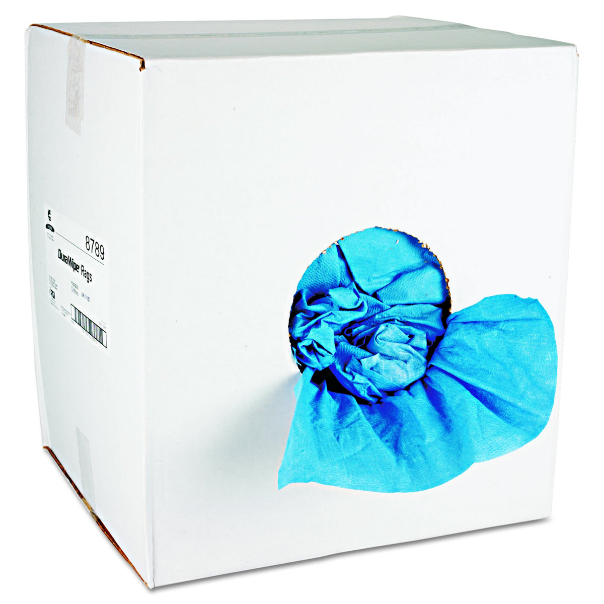 Chicopee CHI 8789 DuraWipe 14" x 14" Creped Blue Towel