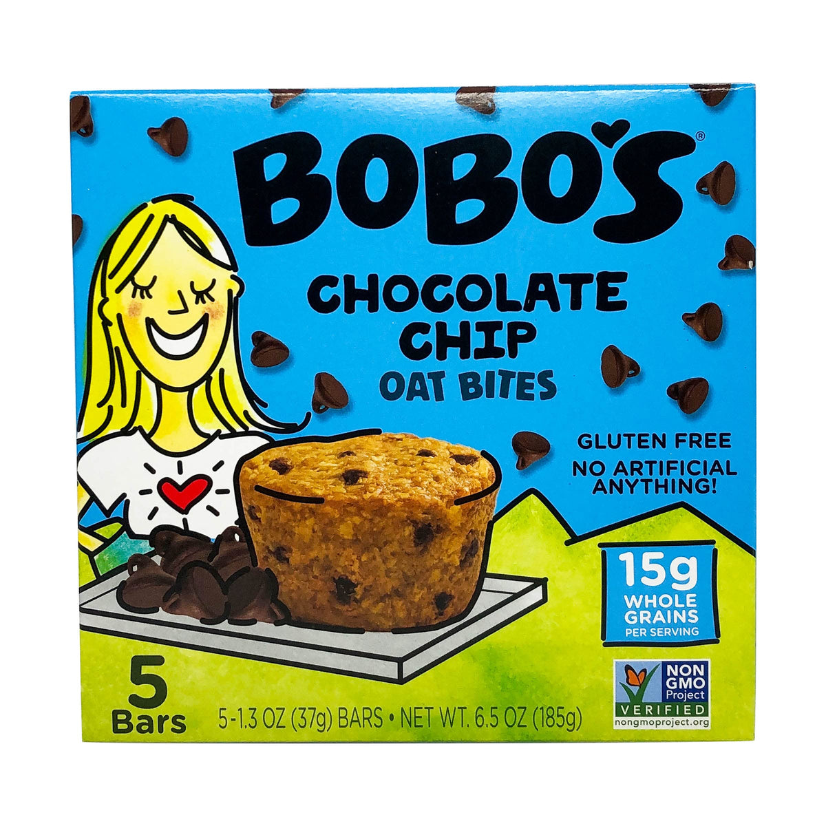 Bobo's Oat Bites Original with Chocolate Chips, 1.3 Oz, 5 Ct